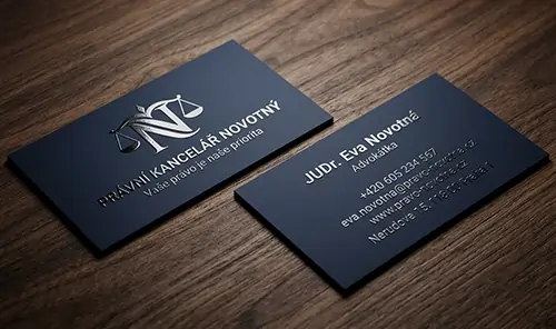 Parciální UV lak na vizitky